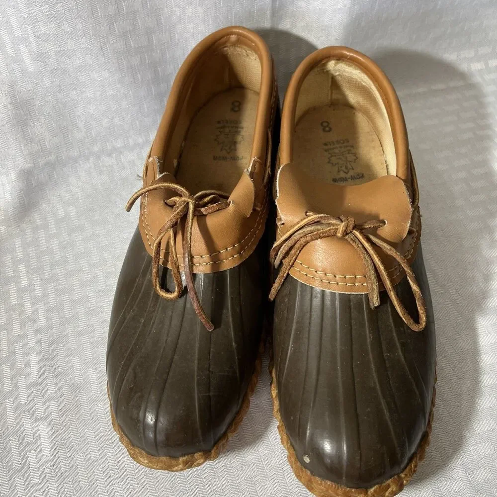 Vintage Sorel Duck Boots Pow Wow Shoes Brown Mens 8 Snow Waterproof Winter
